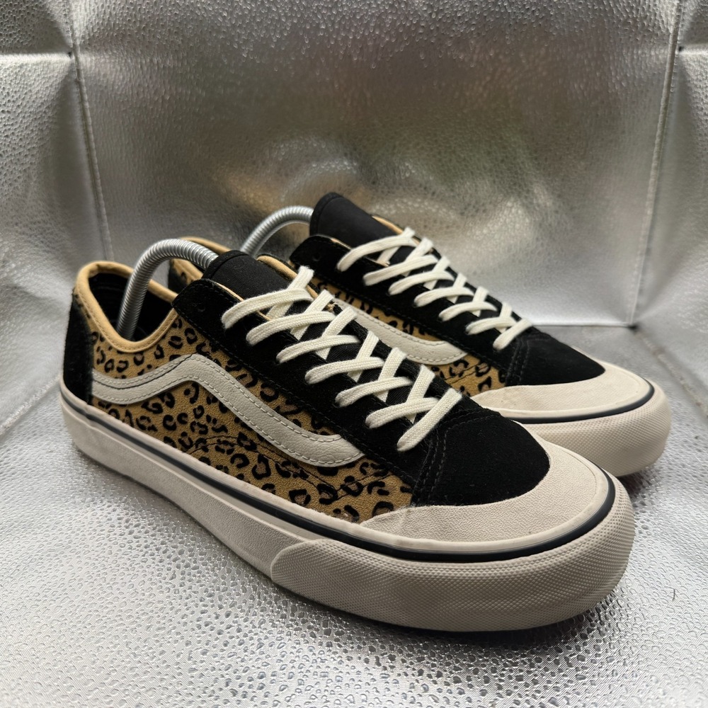 Size 9.5M/11W Vans Ultracush Leopard Print Suede Athletic Sneakers‎ 500714